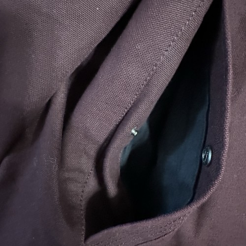 H&M Duffle Coat Men's 44R Maroon Fisherman Sailor Toggle Hooded Casual Jacket - Picture 8 of 22
