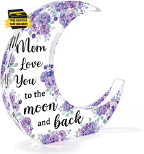 Mom Birthday Gifts from Daughter Son Mom Birthday Gift Acrylic Moon Decor          