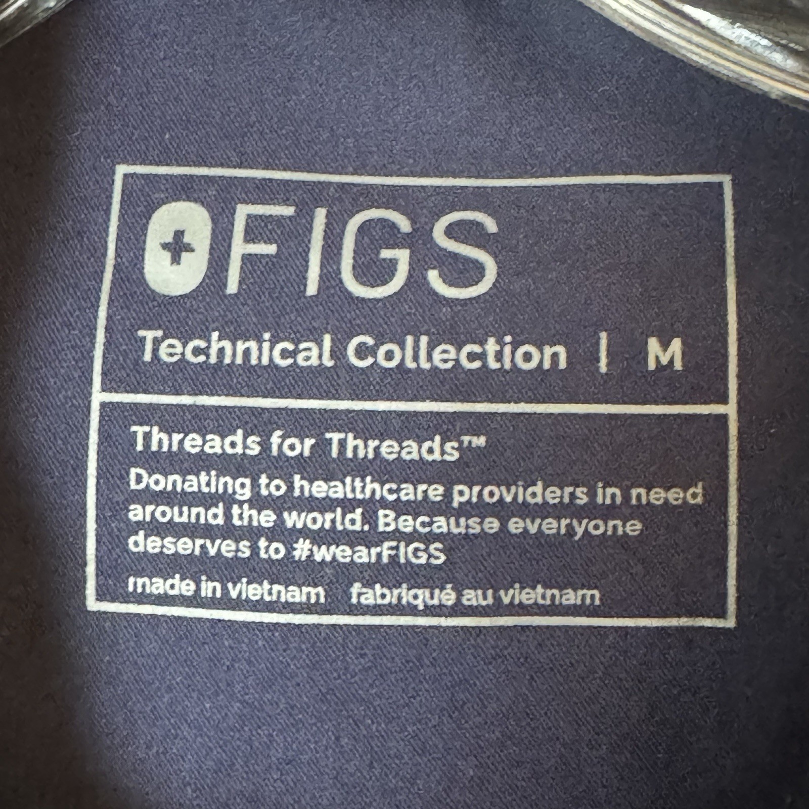 FIGS Technical Collection Zip Up Jacket Navy Blue… - image 9