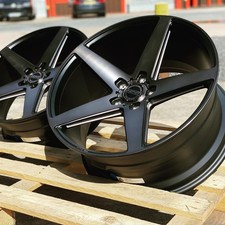 20x8.5 3520x10 40 5x114.3 Inovit Rotor Wheels 20 Staggered Black Machined