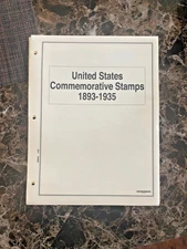 Mystic U. S. Commemorative Stamps Album Pages 1893-1935 - Brand New!