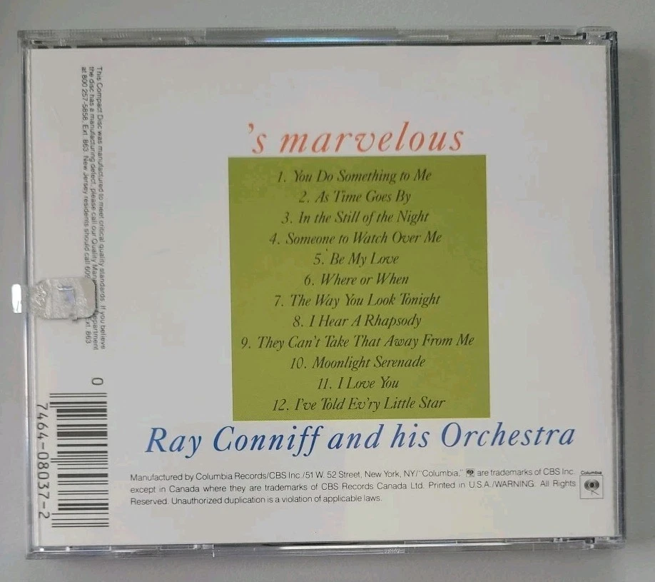 CD Ray Conniff 's marvelous - Bild 2 von 2