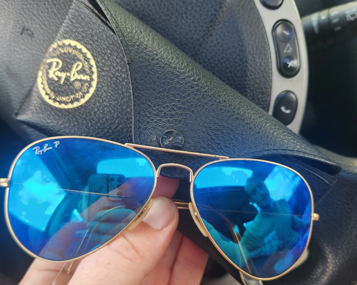 Ray-Ban Gold Blue Sunglasses for Men for sale | eBay