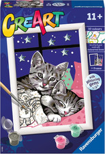Creart: Dolci Gattini – Dipingere Con I Numeri per Bambini 11+ Anni, Kit Pittura