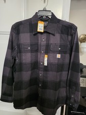 NEW Carhartt Loose Fit Heavyweight Flannel Long Sleeve Plaid Size Medium