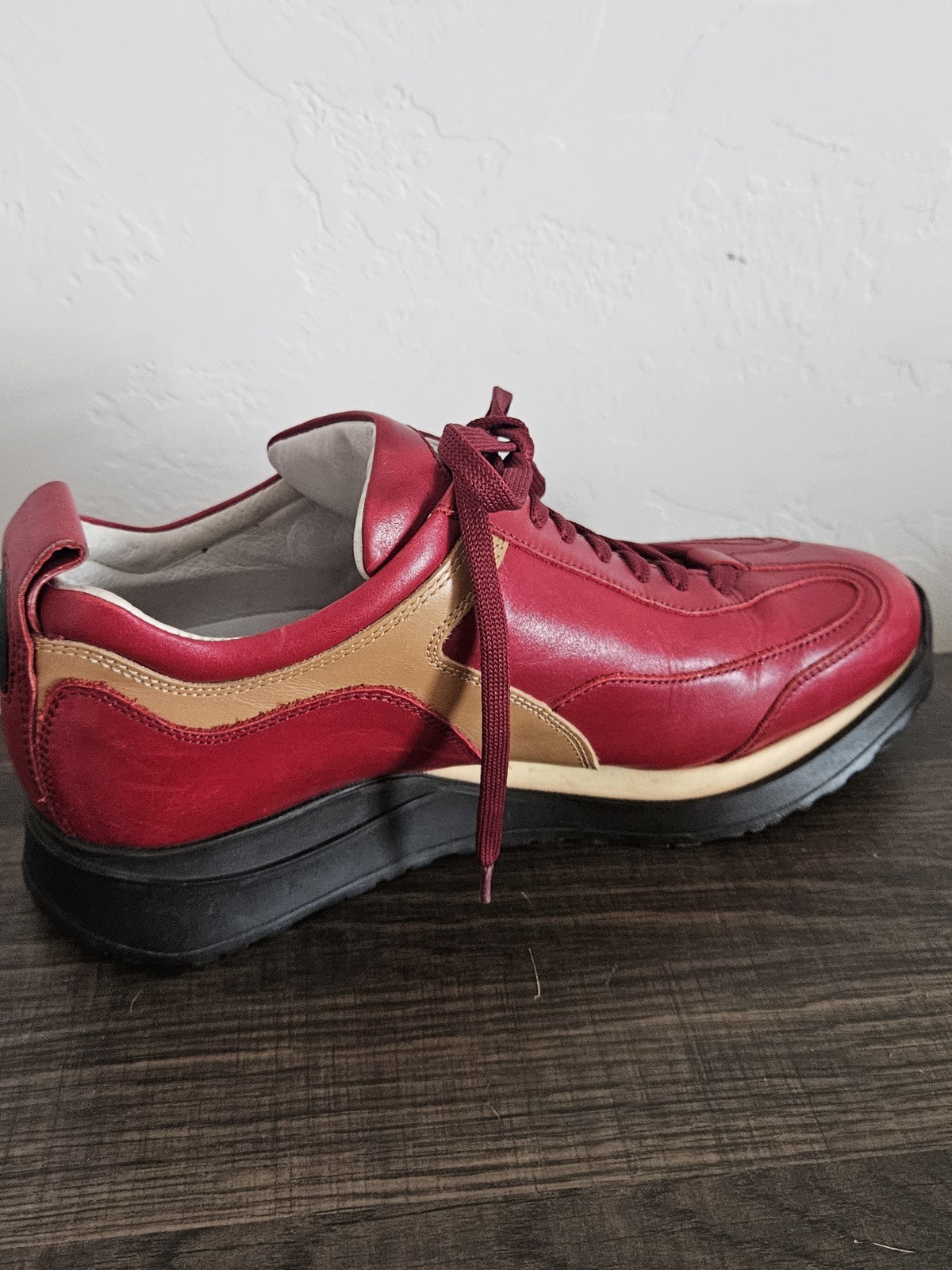 Clean Cesare Paciotti 4US Python Leather Red Lace… - image 10