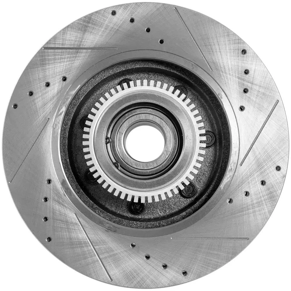 Novo disco de freio perfurado cruzadamente compatível com Buick Allure CXL 6 cilindros 3,8L por STPF27110056DRS - Imagem 4 de 4