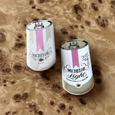 Antique Beer Can Michelob Light Pin Advertising Button Pull Tab 2" Pin Back RARE