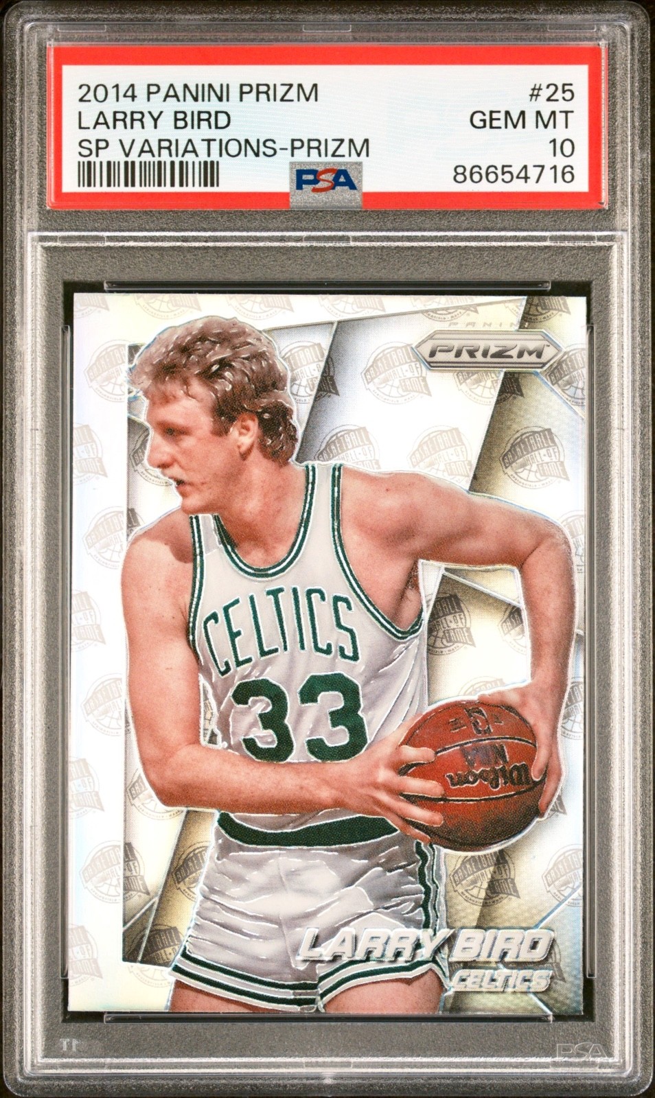 Larry Bird 2014 Panini Prizm SP Variations Prizm PSA Graded 10 GEM MINT RARE