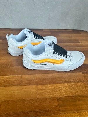 Vans Knu Skool Custom weiß orange schwarz 40,5 neu OVP