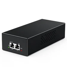 Gigabit PoE Injector 90W 10/100/1000Mbps PoE++ Injector Adapter IEEE 802.3bt/...