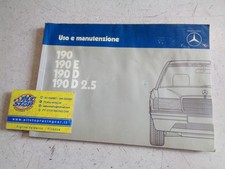 LIBRETTO USO E MANUTENZIONE MERCEDES SERIE 190 - W201 - 190E - 190D - 190D 2.5
