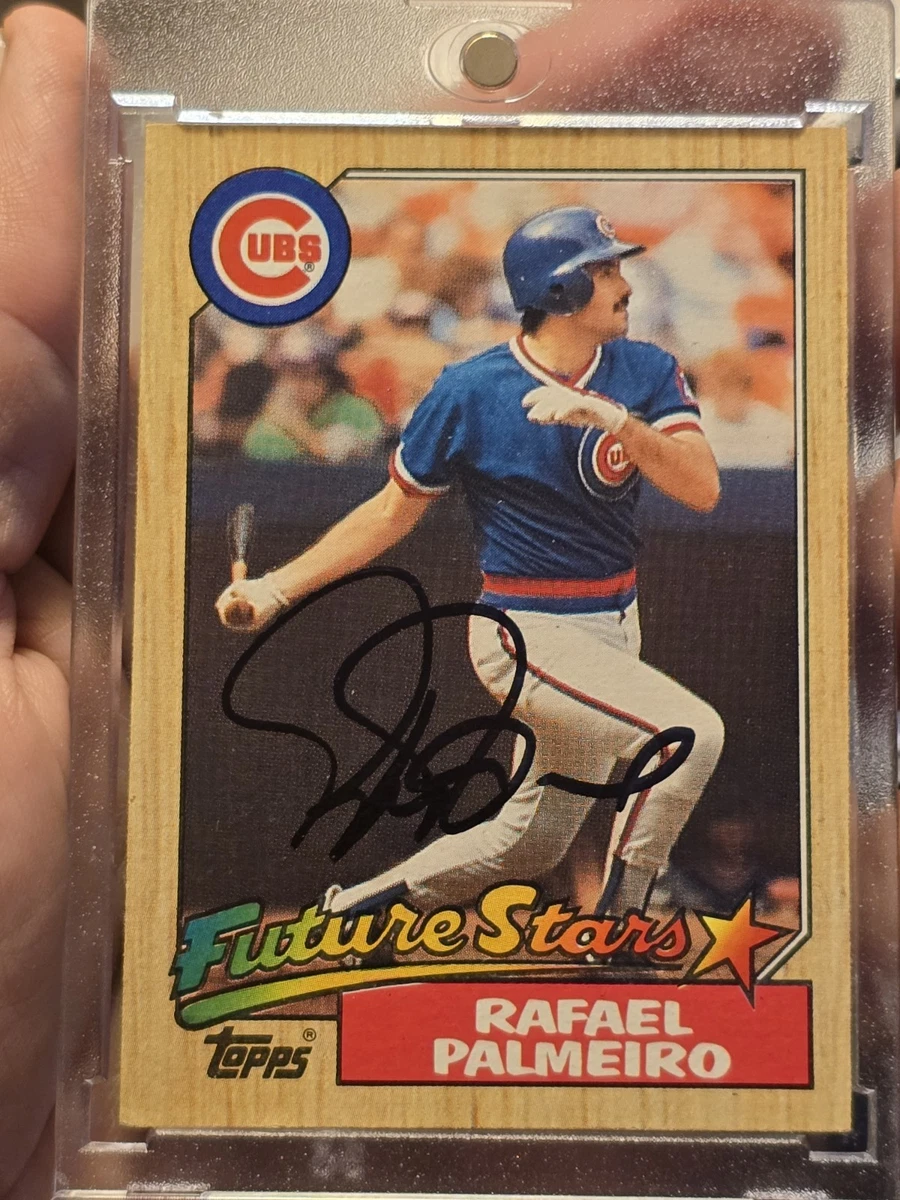 Topps Rafael Palmeiro Baseball 1987 Season Sports Trading Cards