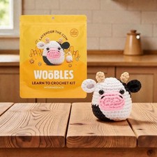 The Woobles Intermediate Crochet Kit Lavender the Cow