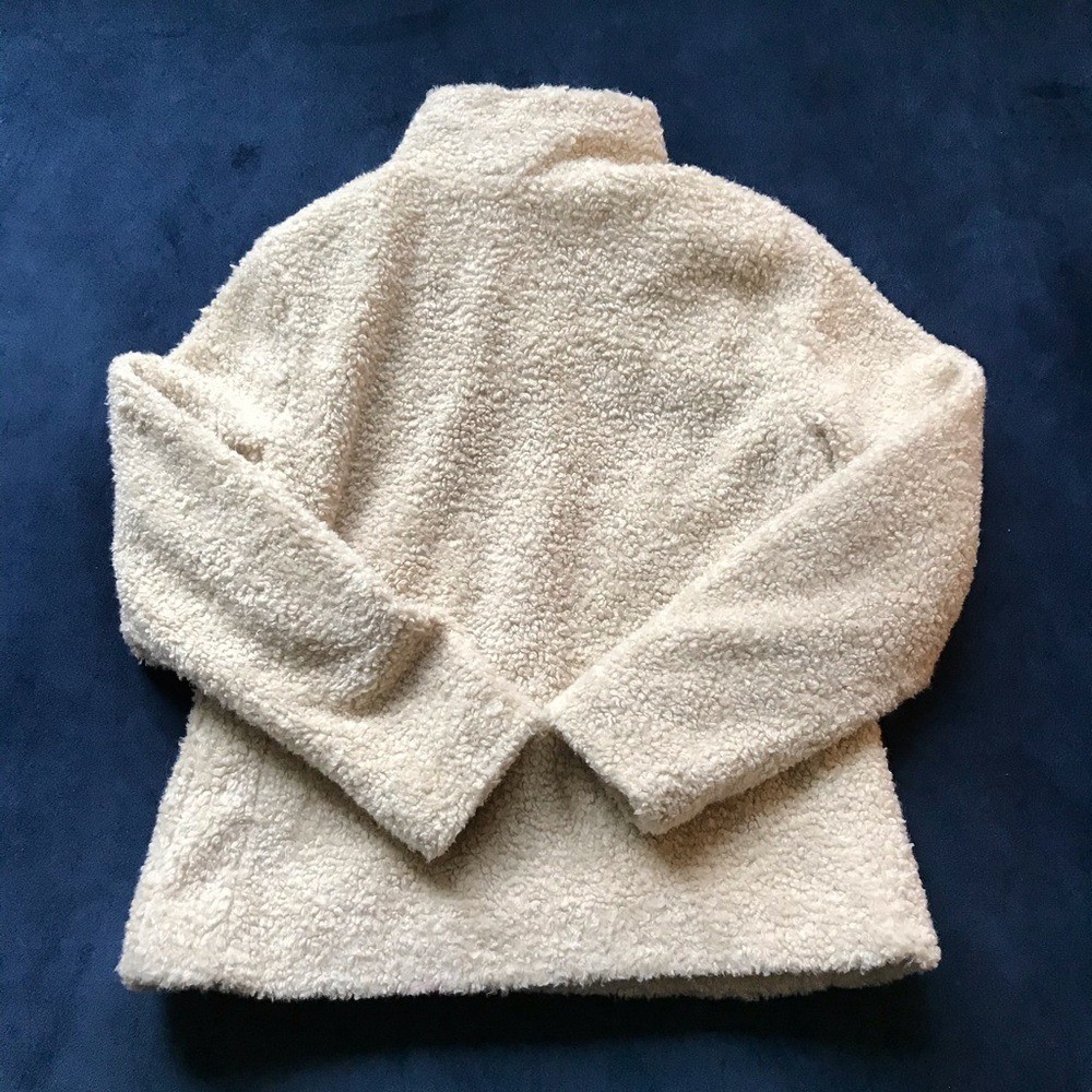Pendleton Beige Fuzzy Zip Jacket - image 7