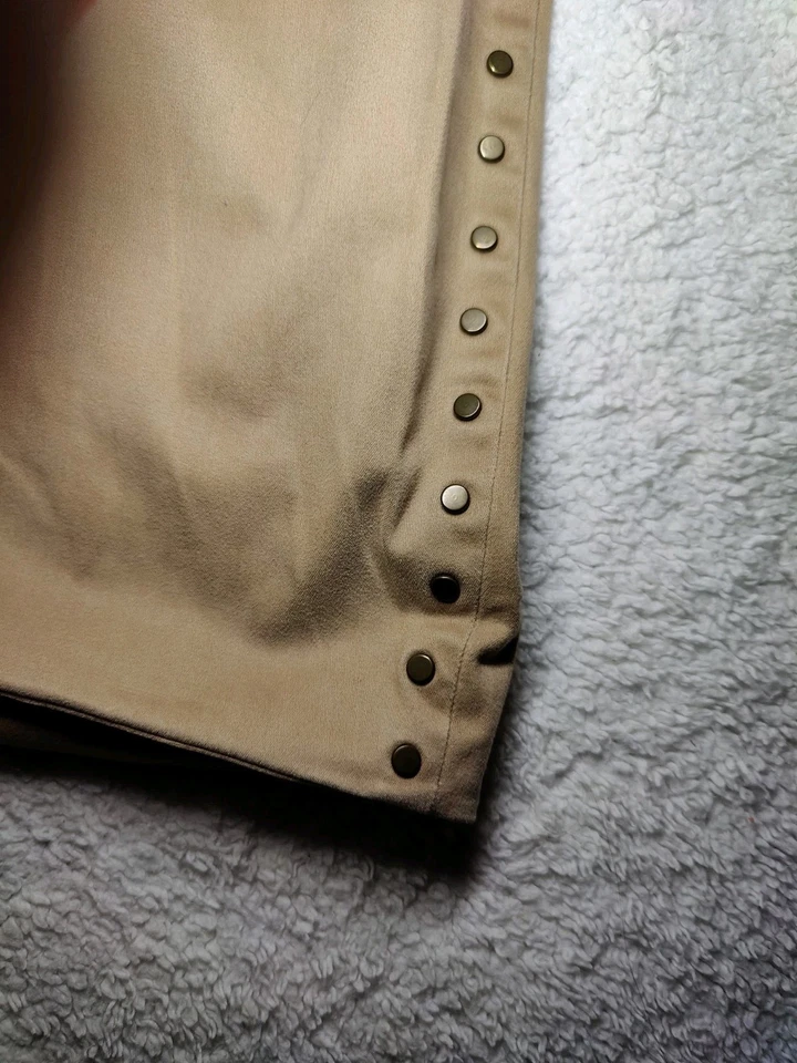 Vintage Ralph Ralph Lauren Faux Suede Western Lace-Up Pants W Side Rivets 10 - Image 3 of 4