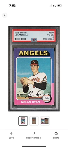 1975 Topps - Nolan Ryan PSA 4