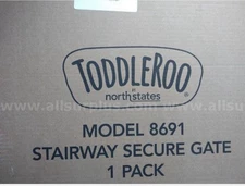 Toddleroo by North States Baby Gate for Stairs Stairway (Model 8691)