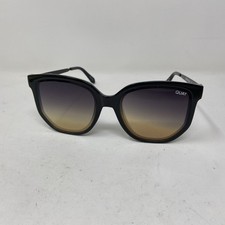 QUAY SUNGLASSES COFFEE RUN 126 BLACK W/ BLUE YELLEOW LENS G428