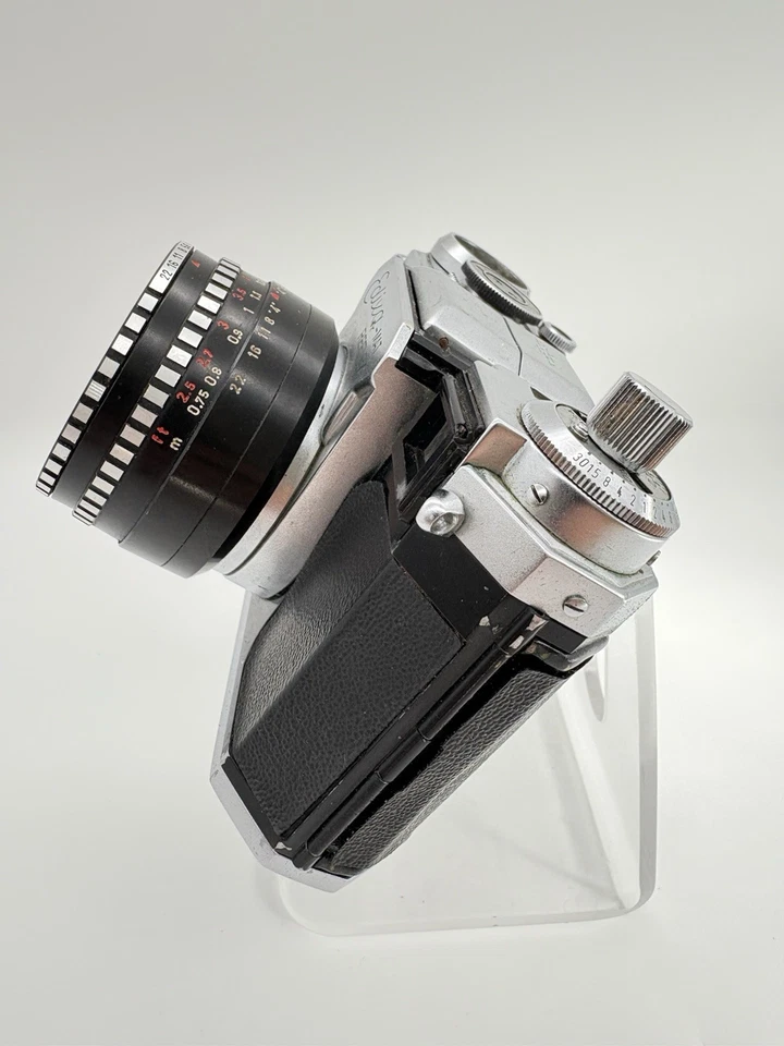 Edixa-Mat Reflex Mod. C-L + Domiplan 50mm f/2.8 Lens + Original Case - Bild 3 von 4