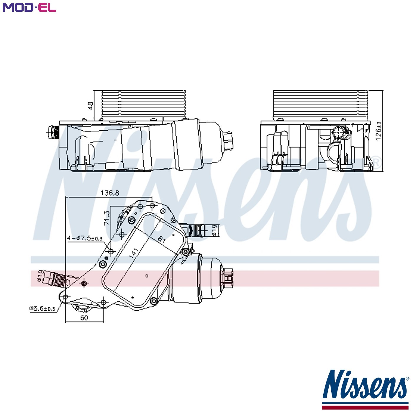 OIL COOLER ENGINE OIL 91339 FOR RENAULT SCÉNIC/III/VAN/GRAND/IV TALISMAN 1.6L