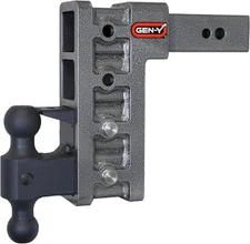 GEN-Y GH-524 Adjustable 7.5" Drop Hitch 2" Receiver 16k Towing with Pintle
