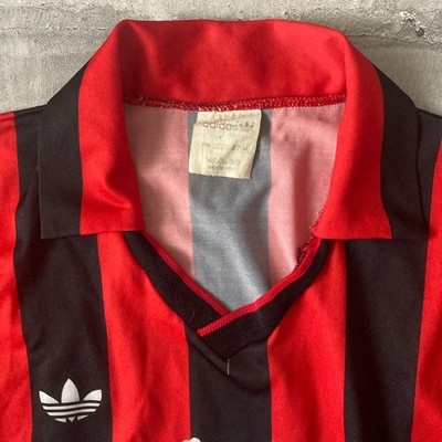 AC Milan 1990 1991 Medium jersey Football Shirt Maglia Adidas Van
