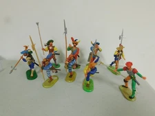 Hausser Elastolin 70mm  Landsknecht Landsknechte Grouping x9 Lot 2