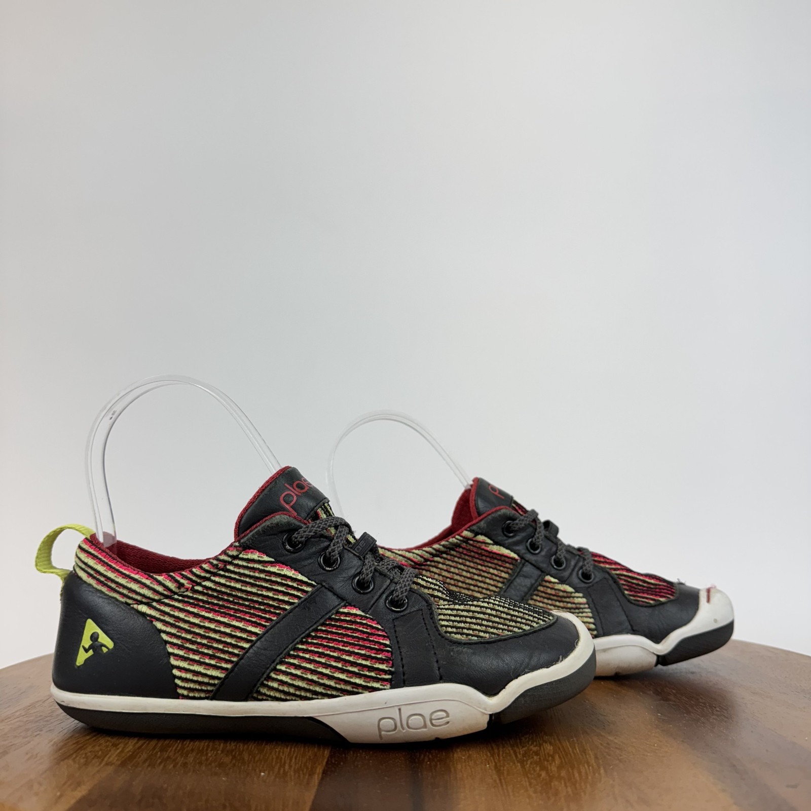 SAOLA Scarpe da corsa sportive Big Kids Plae Miles traspiranti verdi rosse taglia 1 Y