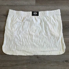 New White Disney Minnie Mouse Skirt Skort Womens Elastic Waist XL Chiffon Bows