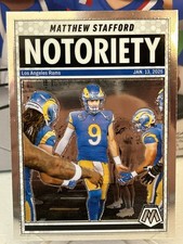 Matthew Stafford 2025 Panini Mosaic Notoriety #7 Los Angeles Rams 