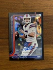 Josh Allen On-Card Autograph Black Refractor 1/10 Topps Chrome Football NFL 2025