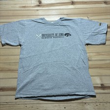 Vintage 90s University Of Iowa Hawkeyes Baseball College Shirt Size XL