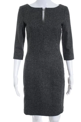 SET Etuikleid Damen Kleid Gr. DE 34 dunkelgrau klassischer Stil - Bild 1 von 4