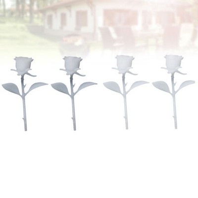 4PCS DIY Handgefertigte 3D Rose Ornament Mini Rose Model (25mm, Stil B)