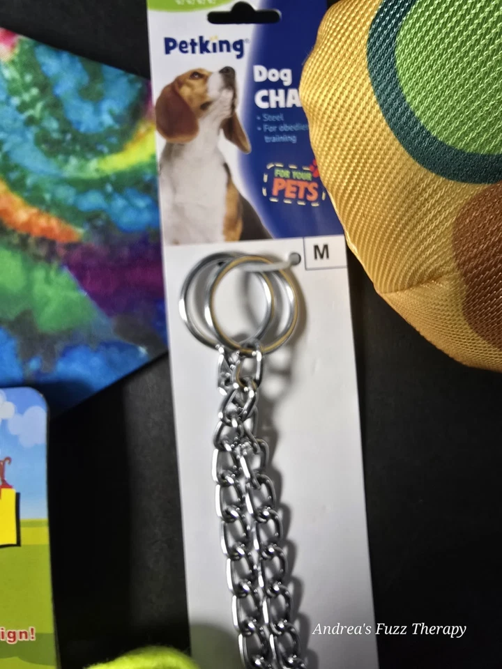 ¡Juego de collar de cadena, juguetes y pañuelos para perros Petking! OBO! Foto 2 de 4