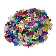1 lb Assorted Colors Styles Sequins Spangles Extra Large Bag Crafting