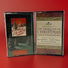 Vintage Hallmark Christmas Cassette Tapes Traditional Music Carols 1989 2