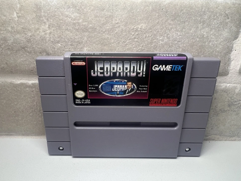 Jeopardy! - Super Nintendo Entertainment System, 1992 SNES - Cart + Manual - Image 3 of 4