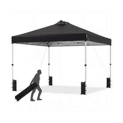 300 x 300 cm Pop Up Überdachung Zelt 1 Person einfacher Aufbau Pavillon Unterstand mit 1 Knopf