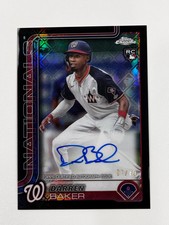 2025 Topps Chrome Rookie Auto Darren Baker #RA-DB Logofractor Black Ref. #01/10