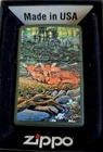 RJ McDonald Deer Fawns in the Forest Zippo Lighter