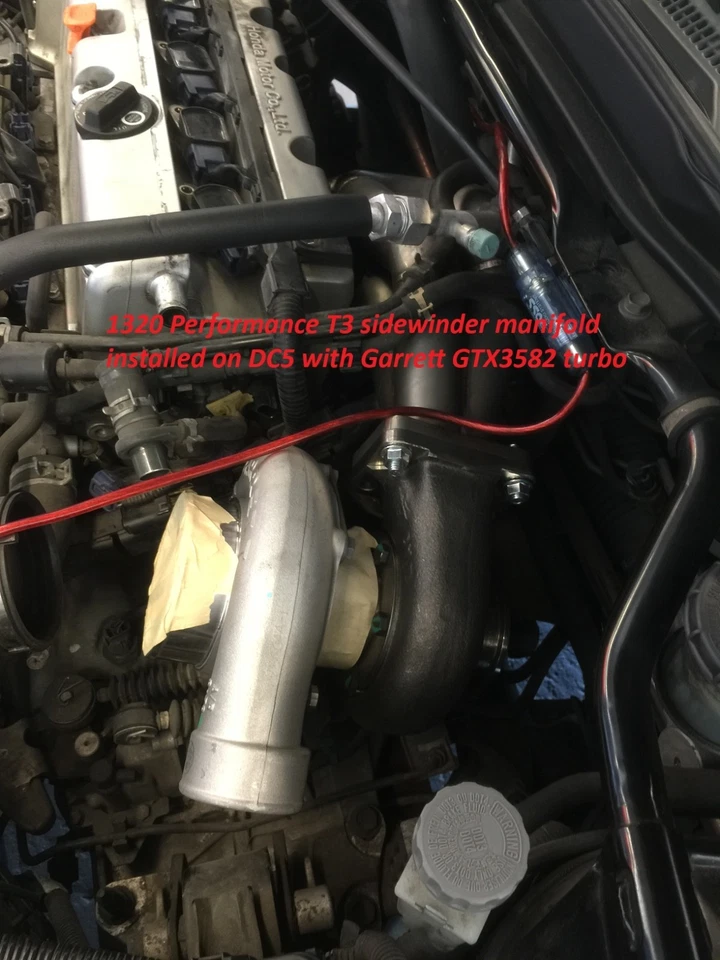 Colector turbo 1320 Performance K20 K24 V1.5 T3 44 mm tial EG EK DC2 K-swap BLEM Foto 2 de 4