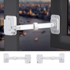 2 Pack Child Proof Window Restrictor, Adjustable Baby Safety Window Lock, W...