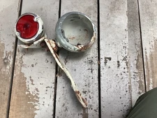 Original Ford 8N Tractor Left Rear and Red Stimsonite light w Bracket toggle