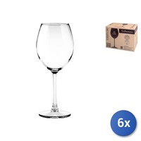 6X GläSer Aus Transparentem Glas Enoteca Bordeaux 51Cl