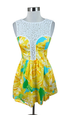 Lilly Pulitzer First Impressions Yellow Sunglow Reagan Dress sz 0 Beachy Coastal