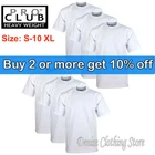 6 PACK PROCLUB PRO CLUB MENS HEAVYWEIGHT WHITE SHORT SLEEVE T SHIRTS COTTON TEE