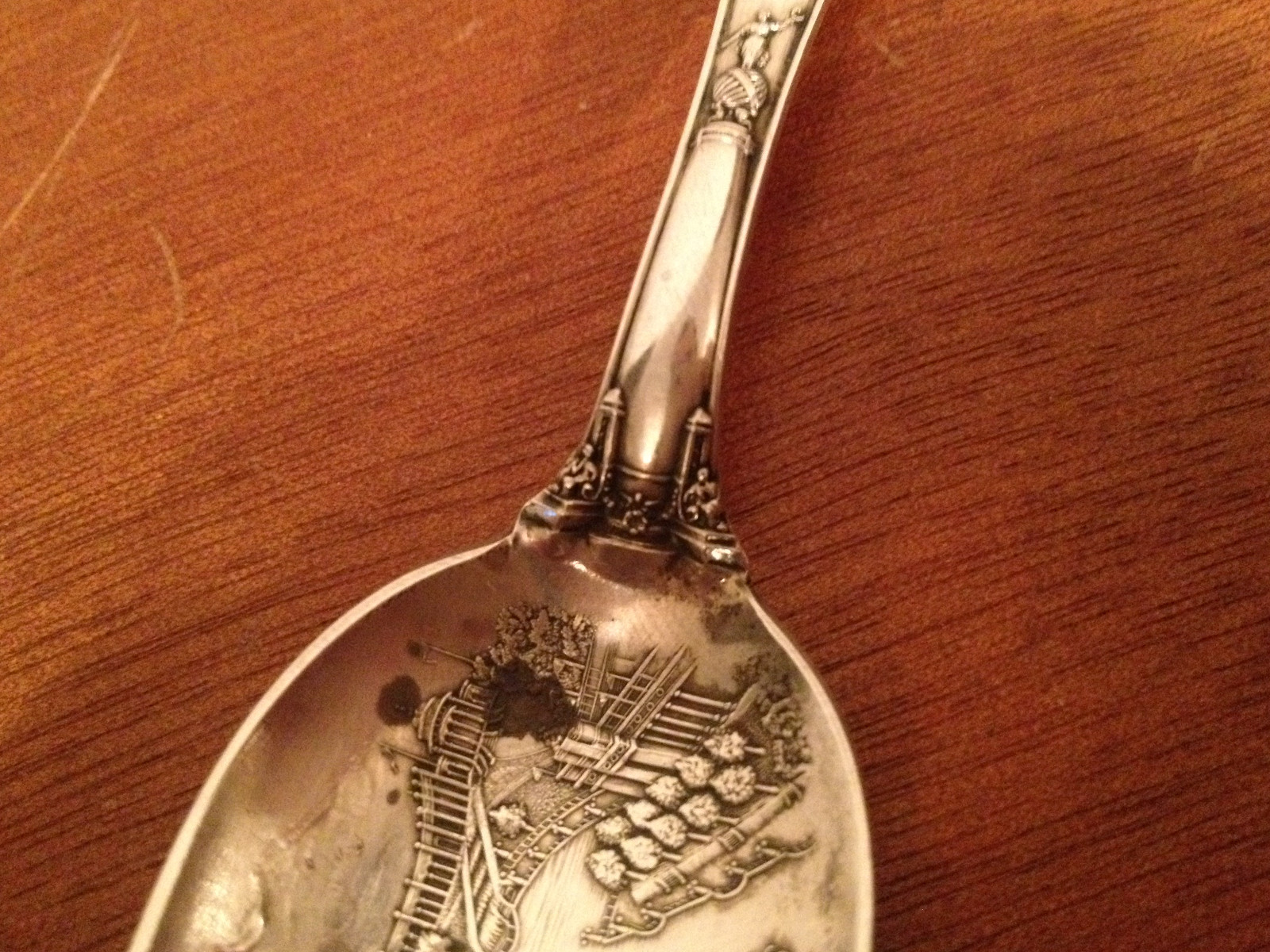 Antique R. Wallace Sterling Silver St. Louis World's Fair Spoon Cascade