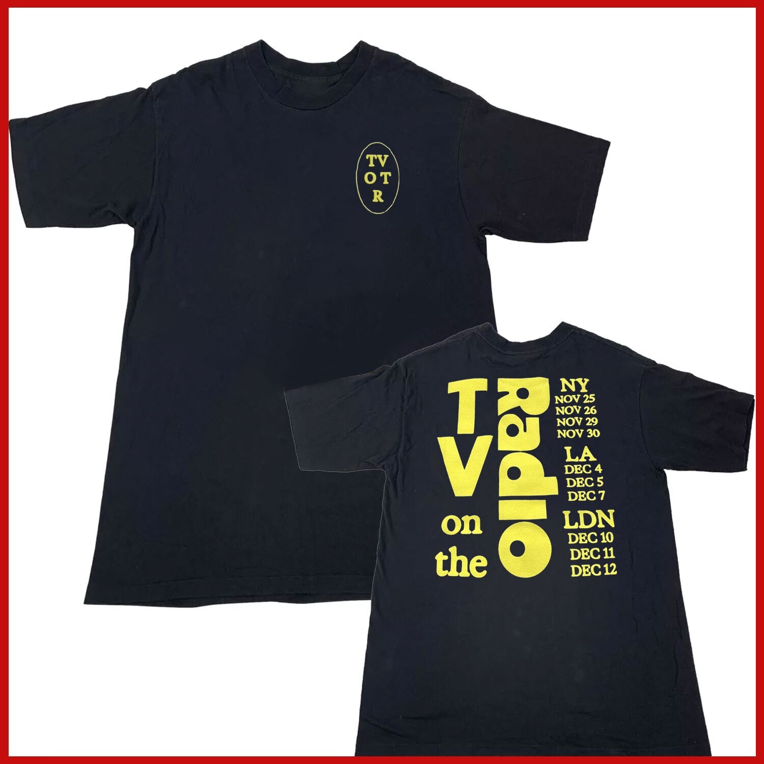 TVOTR TV On The Radio (Live Band) Concert Tour Shirt 2025